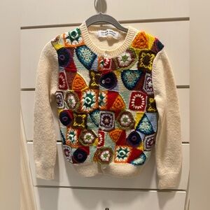 Comme des Garcons Multicolor Crochet Cardigan